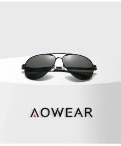 AOWEAR Polarized Pilot Sunglasses – Stylish HD Mirror Shades for Men