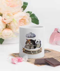 Classic Coffee Companion – White Glossy Mug